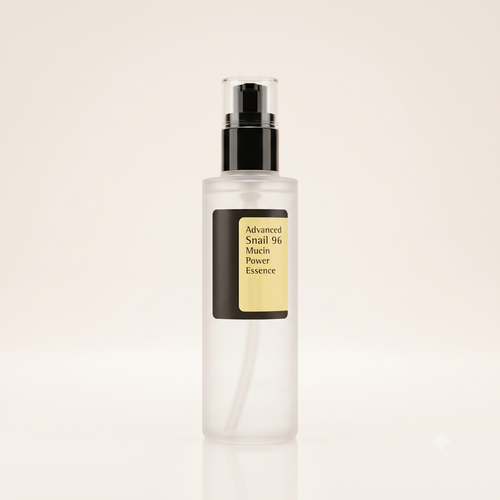 Miyul Snail Mucin Serum – 100 ml Flasche mit Pumpspender, Studioaufnahme